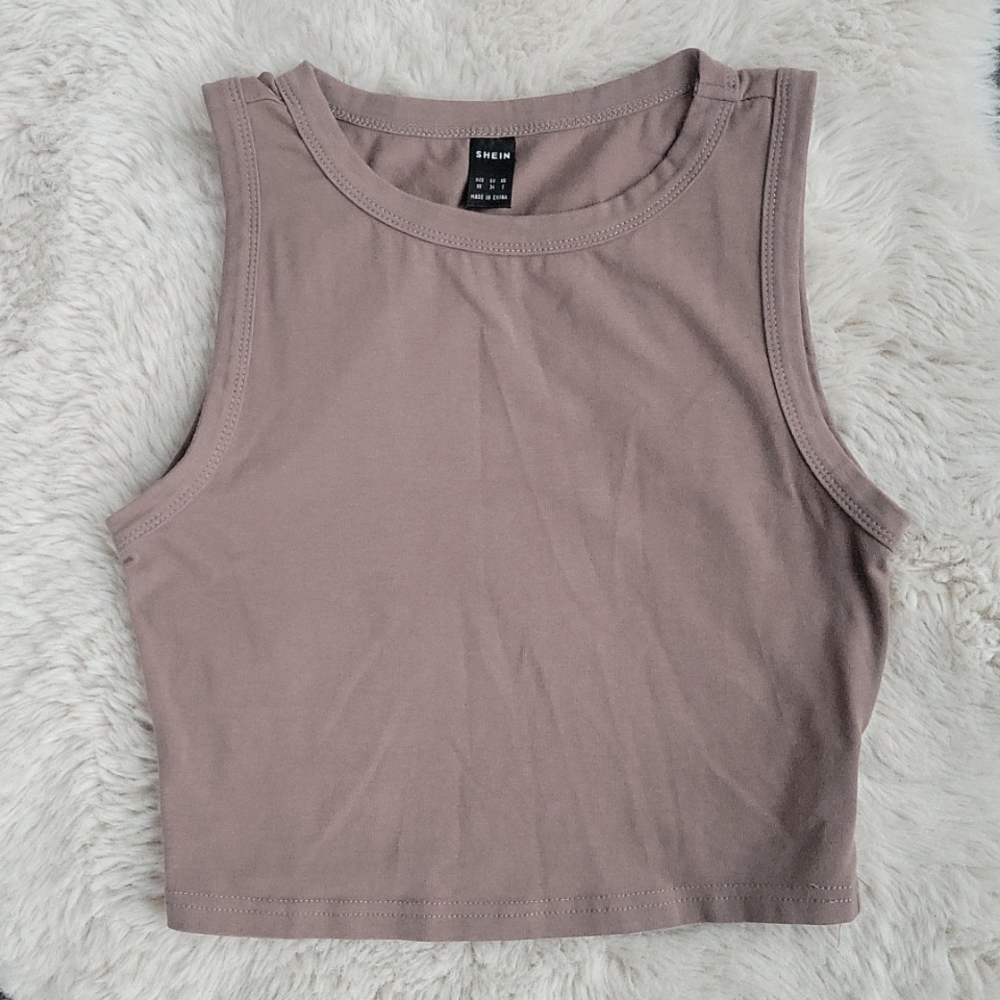 SHEIN Crop Tank Brown sz XS/2